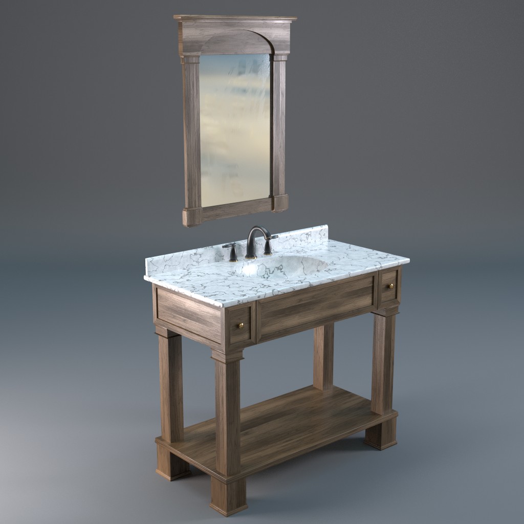 Bathroom sink (procedural marble) preview image 1